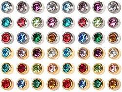 Zestaw 48 par kolczyków
