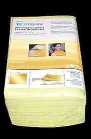 Serwety bibułowo-foliowe składane żółte 50 szt.