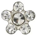 Kolczyki stokrotki brylant z brylantami op. srebrna 75126004