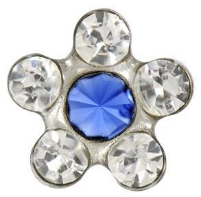 Stokrotki szafir z brylantami op. srebrna 75126049