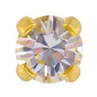 Kolczyki pazurki brylant op. złota, sys. 75