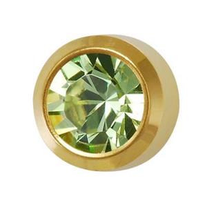 R208Y PERIDOT OP. ZŁOTA KOLCZYKI STUDEX