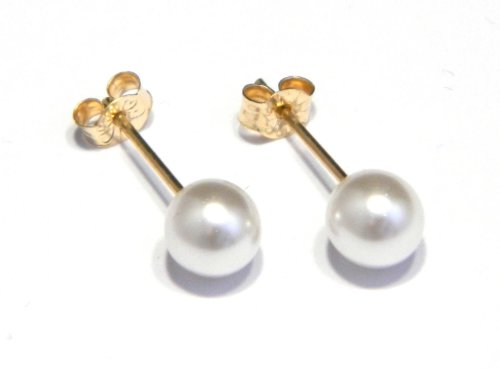 Kolczyki perła Pearl Simulated 5mm - imitacja perły