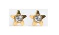 Kolczyki Studex 75 Gwiazdki z brylantami złote